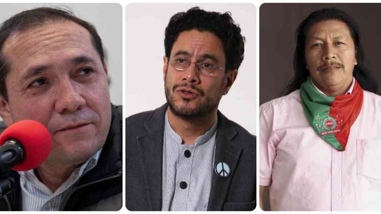 Antonio Sanguino, Iván Cepeda y Feliciano Valencia