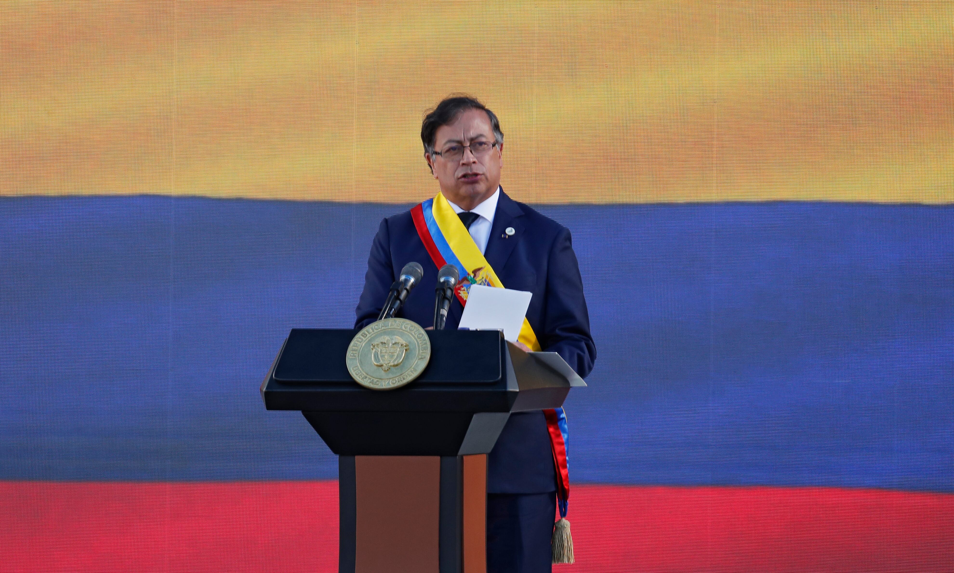 Discurso en la posesión Gustavo Petro presidente de Colombia 2022 / 2026
Bogota Plaza de Bolívar agosto7 del 2022
Foto Guillermo Torres Reina / Semana