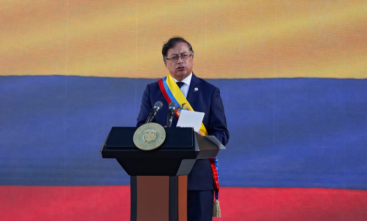 Discurso en la posesión Gustavo Petro presidente de Colombia 2022 / 2026
Bogota Plaza de Bolívar agosto7 del 2022
Foto Guillermo Torres Reina / Semana