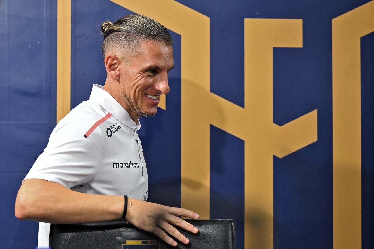 Sebastián Beccacece en Rueda de prensa