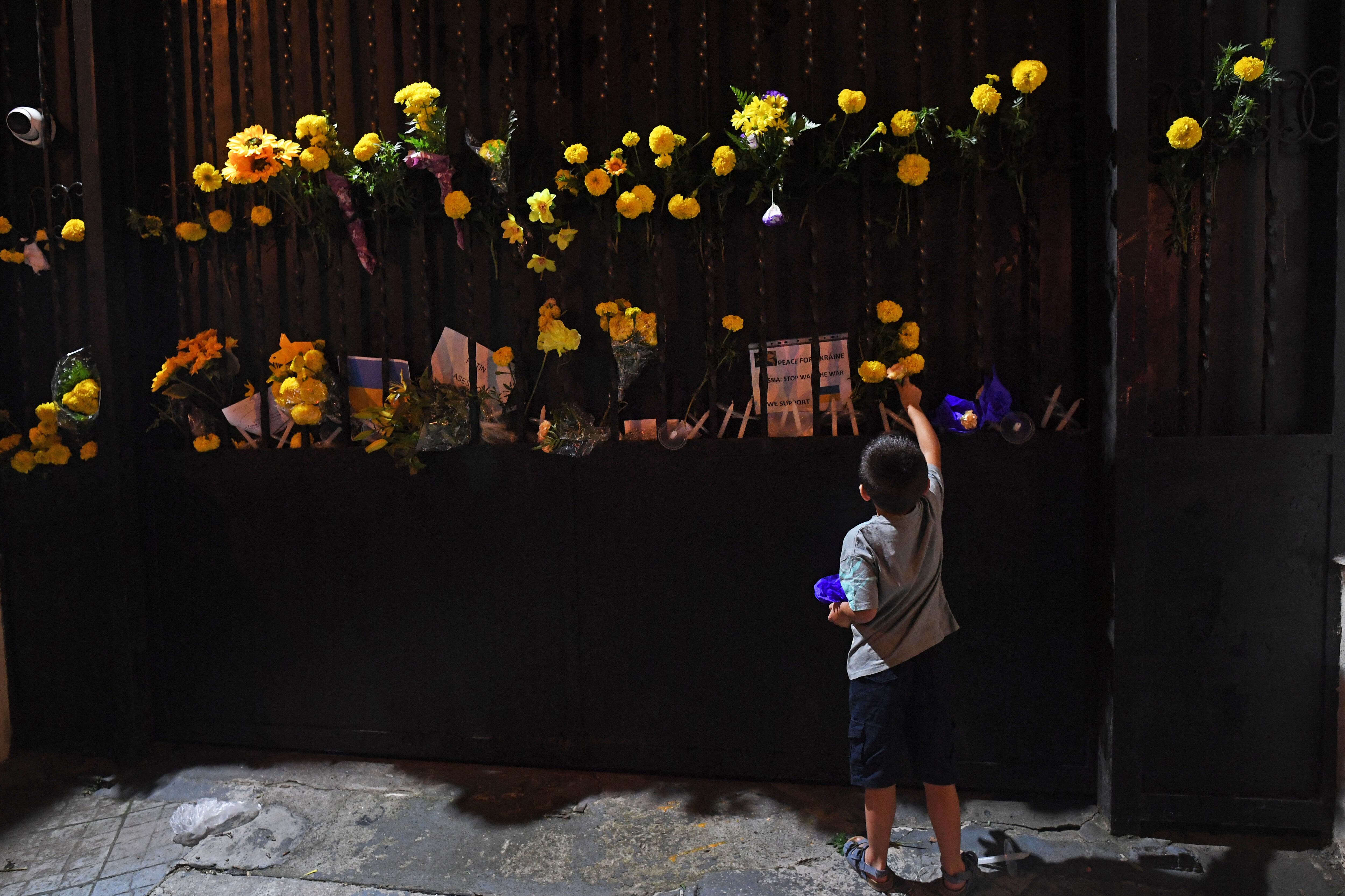 Uruguay, Manifestaciones en embajada rusa