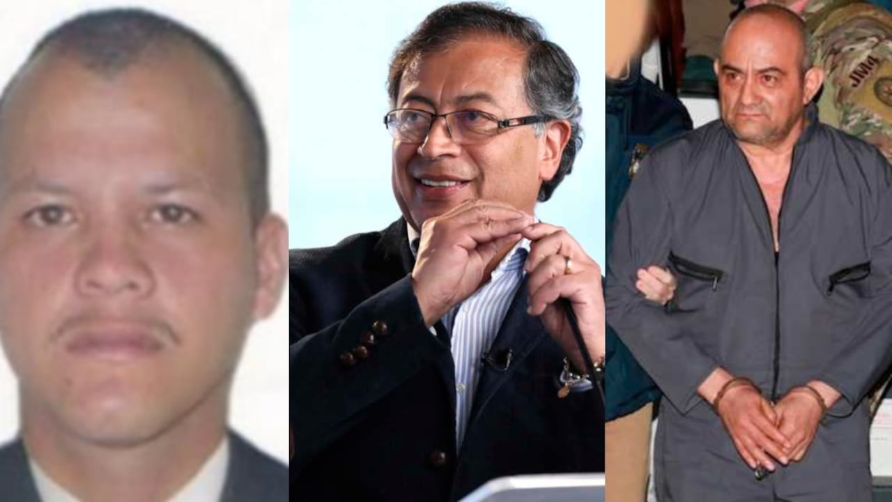 Alias Siopas, el candidato Gustavo Petro, y alias Otoniel