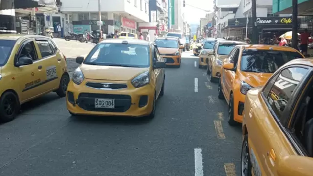 Los taxis tienen libre movilidad en la ciudad de Pereira y el municipio de Dosquebradas
