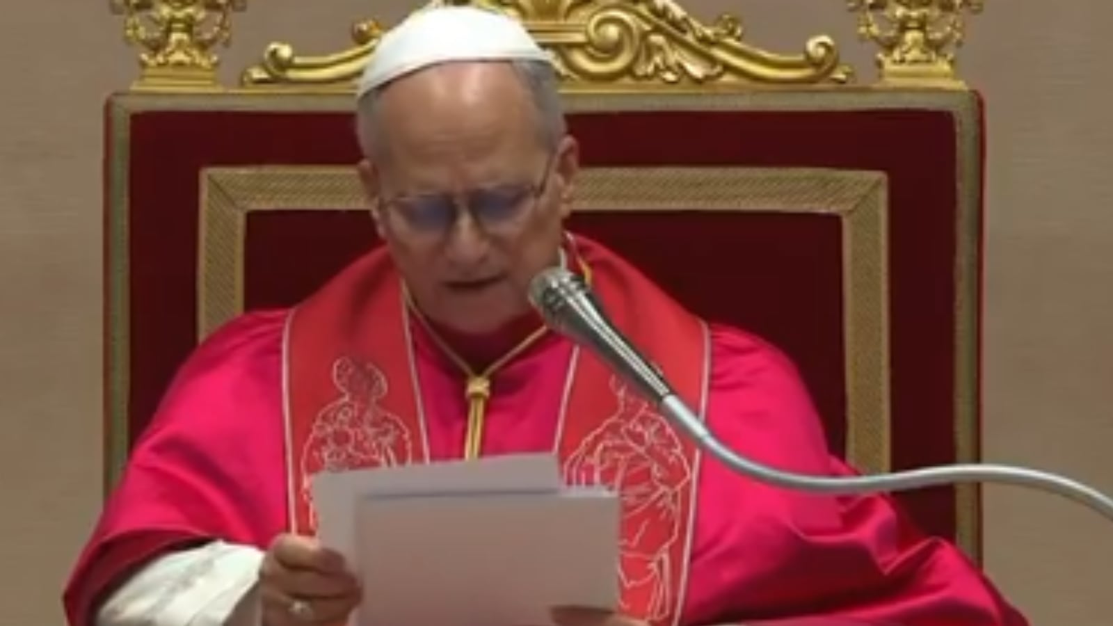 El papa León XIV durante su discurso  reiteró su llamado a respetar la voluntad del pueblo venezolano y a proteger los derechos humanos y civiles.
