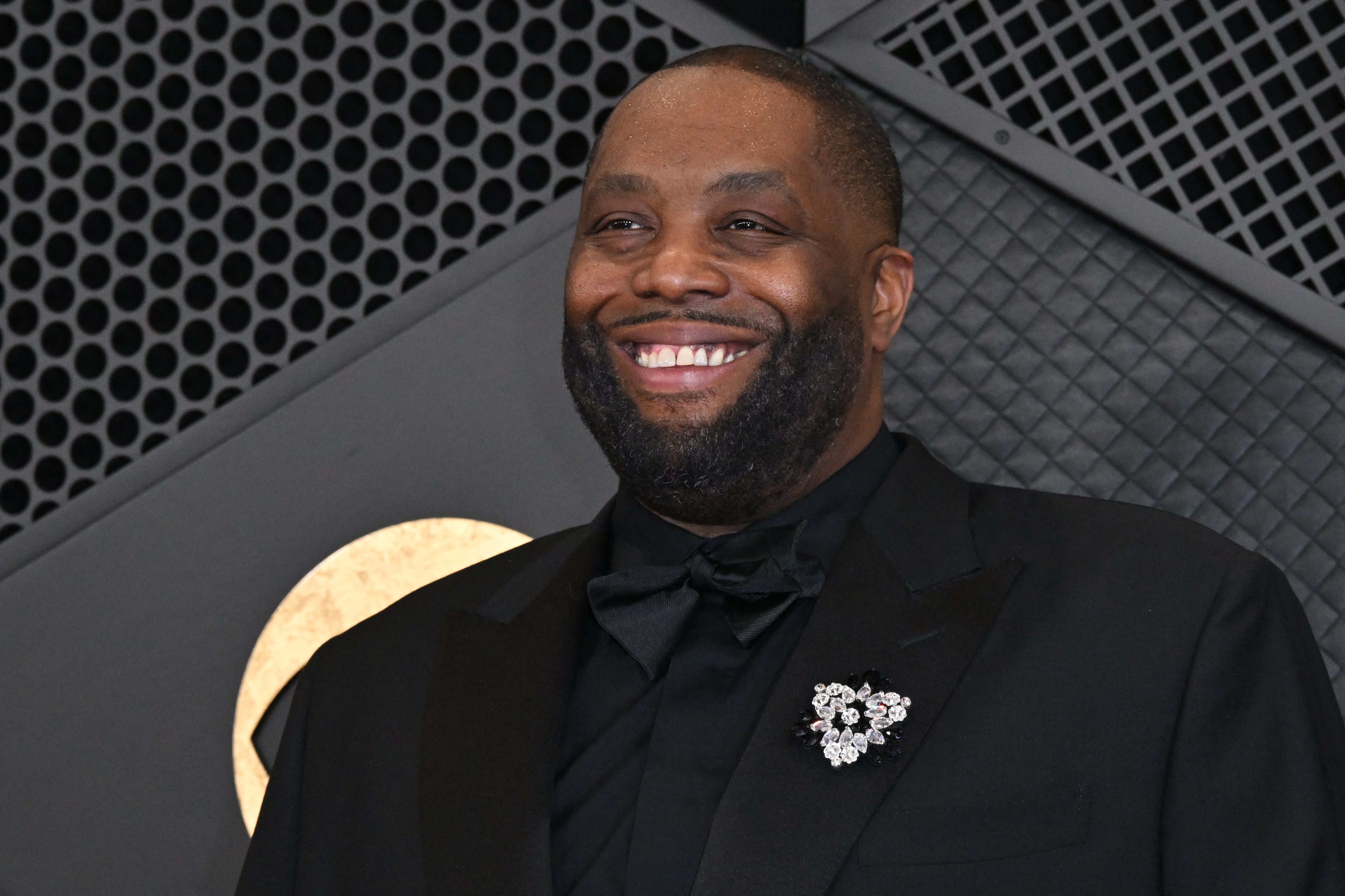 El rapero estadounidense Killer Mike llega a la 66a edición anual de los premios Grammy en el Crypto.com Arena de Los Ángeles el 4 de febrero de 2024.