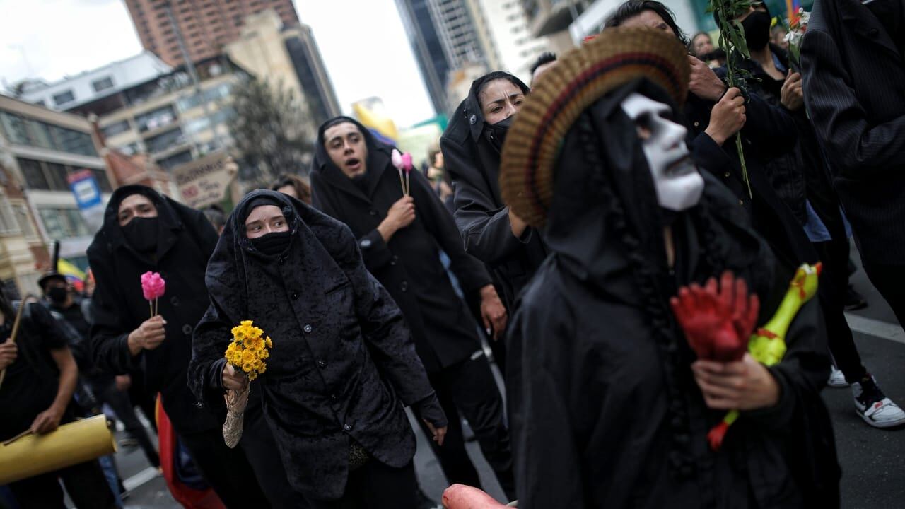 Paro Nacional marchas pacíficas, performance, arte