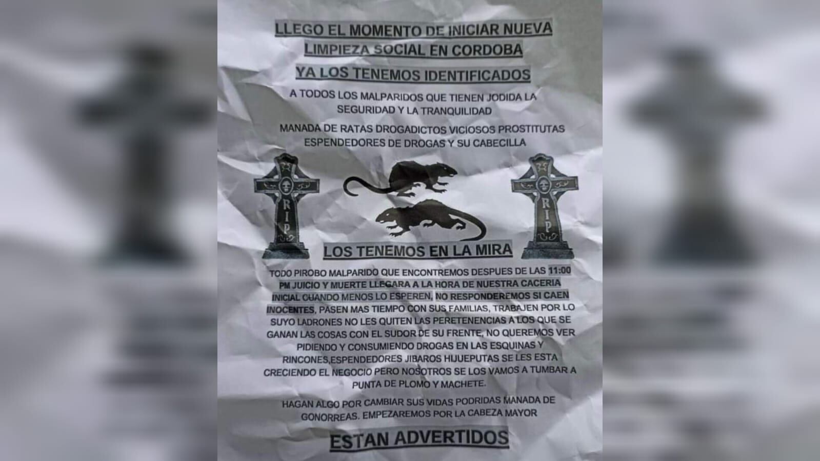 Ya están adelantando las labores investigativas para establecer de dónde provienen estos escritos