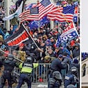 Decenas de miles de partidarios de Trump llegaron a Washington, portando insignias republicanas y hasta banderas confederadas. Durante la sesión para validar la victoria de Biden lograron tomarse el Capitolio.