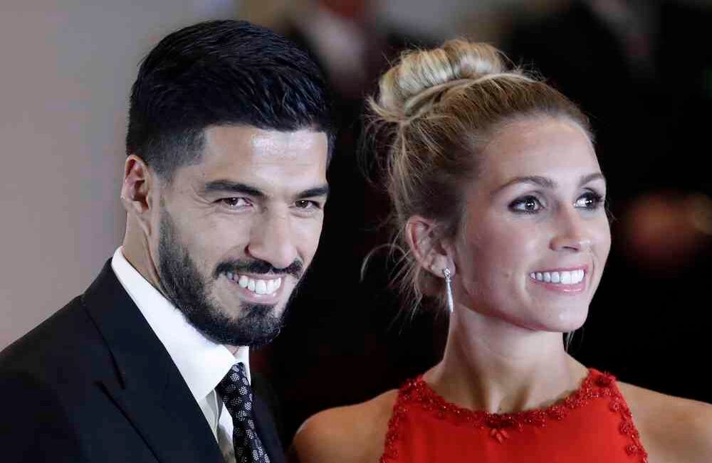 Luis Suárez y Sofia Balbi. Foto: AP