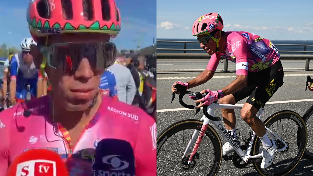 El ciclista colombiano tuvo dos caídas en la segunda jornada de el Tour de Francia.