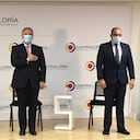 Contralor general Felipe Córdoba; Iván Duque, presidente de la República, y Jorge Carrillo, gerente de EPM