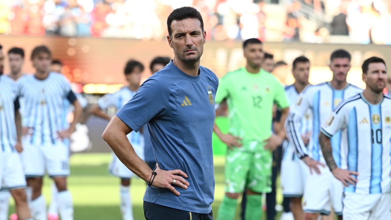 Lionel Scaloni, luego de haber perdido la final del Mundial 2026 con Argentina.