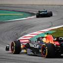 Max Verstappen, actual campeón del mundo, durante las pruebas de pretemporada en Barcelona