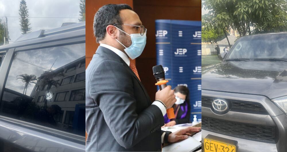 Vehículo de magistrado de la JEP es impactado con una bala en Medellín.
