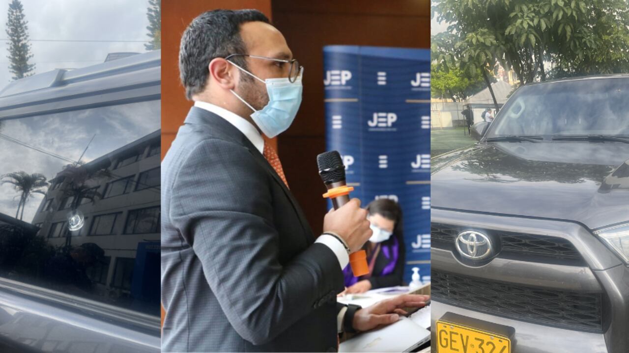 Vehículo de magistrado de la JEP es impactado con una bala en Medellín.