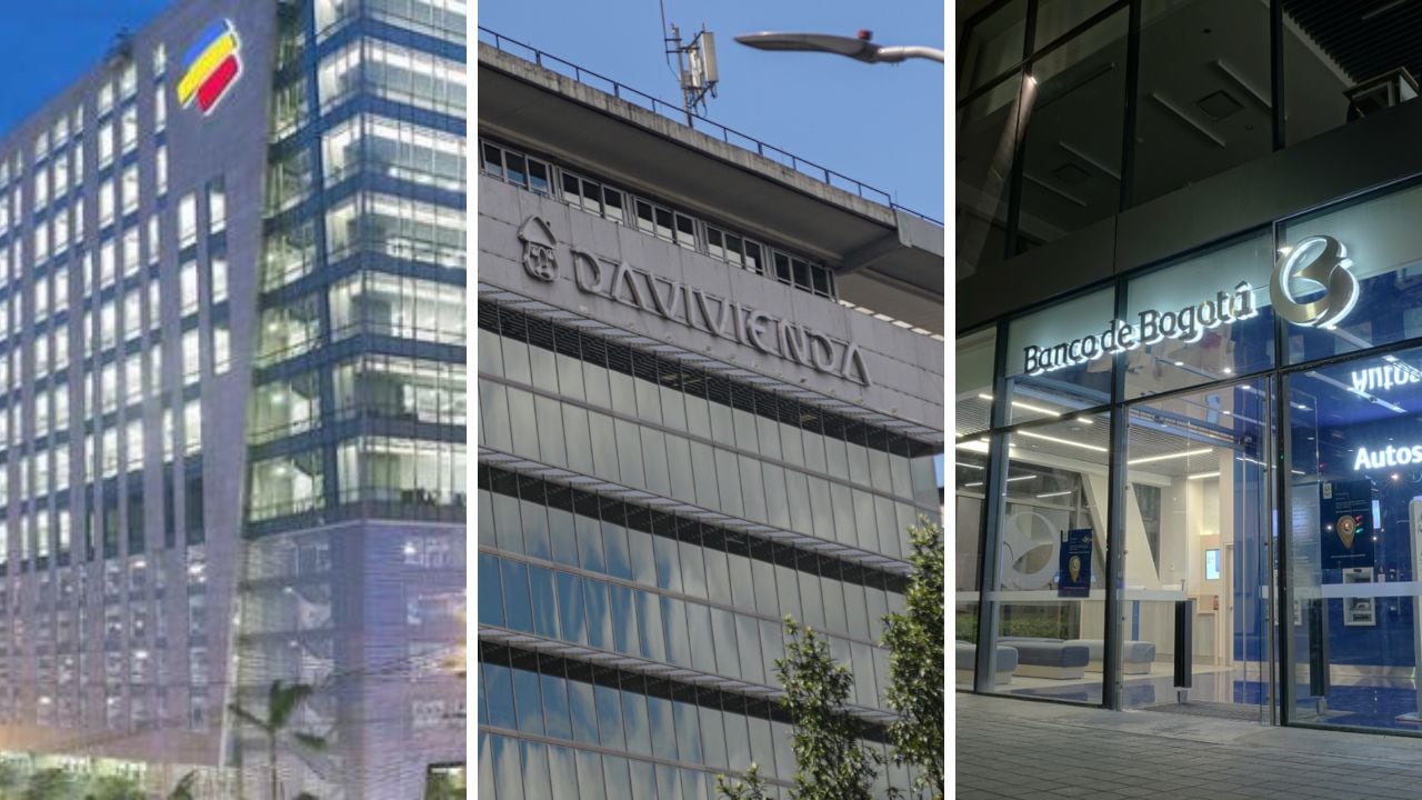 Bancolombia, Davivienda y Banco de Bogotá acumularon $11,4 billones del total