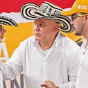 El presidente Gustavo Petro, el exparamilitar Salvatore Mancuso y el director de la ANT, Juan Felipe Harman, estuvieron en el ahora polémico evento de entrega de tierras.