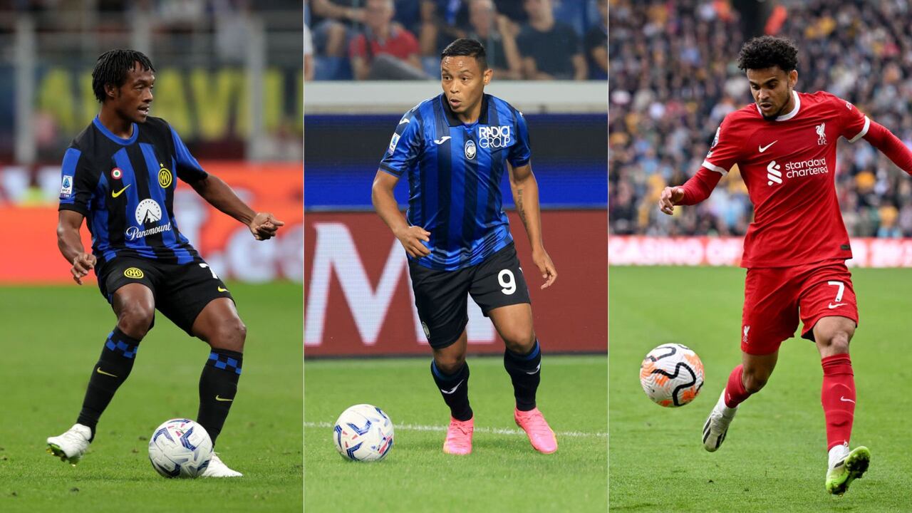 Juan Guillermo Cuadrado, Luis Muriel y Luis Díaz jugarán en competencias europeas.