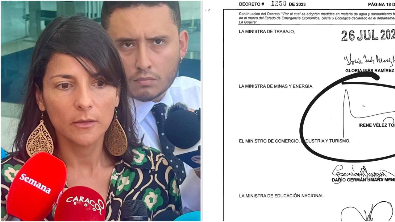 Exministra Irene Vélez - decreto