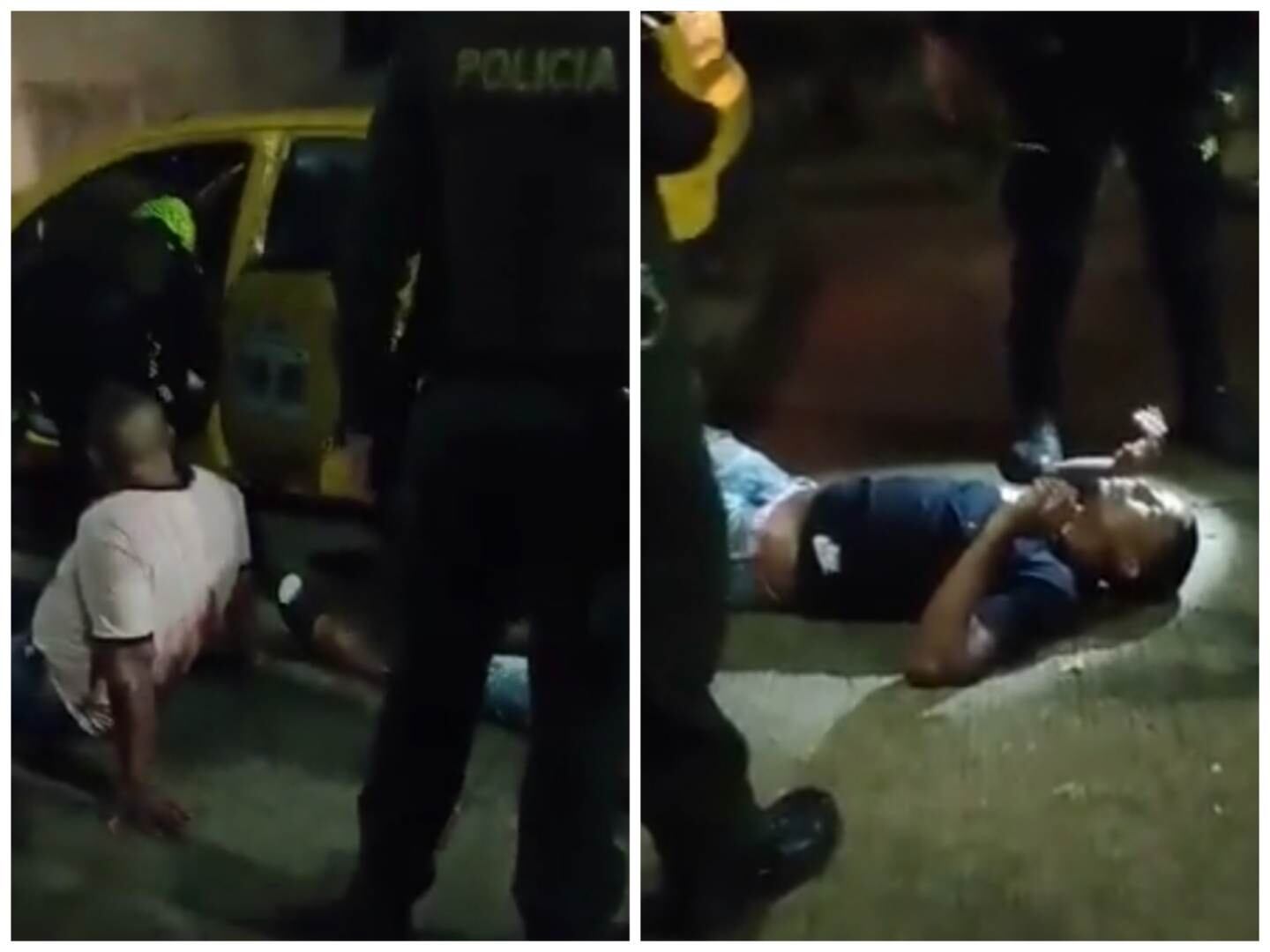 El taxista también resultó herido.