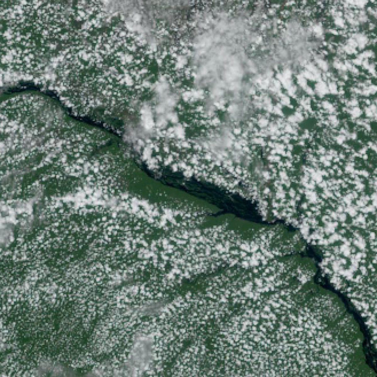 Río Amazonas desde el espacio