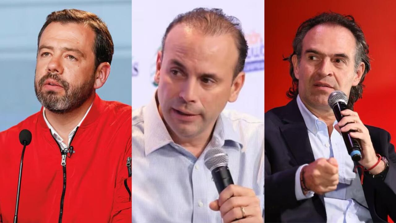 Carlos Fernando Galán, Alejandro Eder y Federico Gutiérrez.