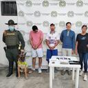 Estos son los presuntos vendedores de happy brownies en Santa Marta, entre los capturados hay una mujer.