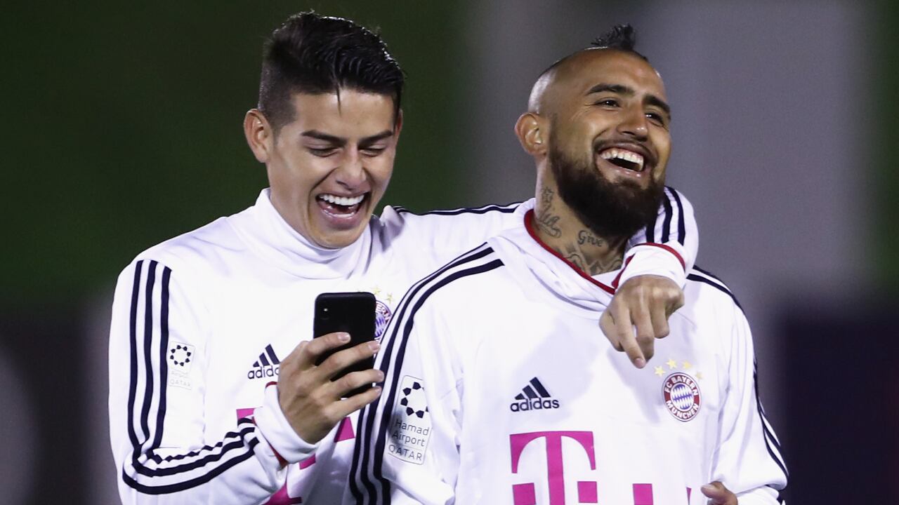 James no rebajó la pregunta sobre el futuro de Arturo Vidal