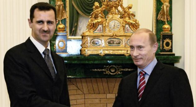 Bashar Al Asad con Vladimir Putin en el pasado. Este año será su tercer encuentro.