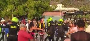 Pelea en El Rodadero.