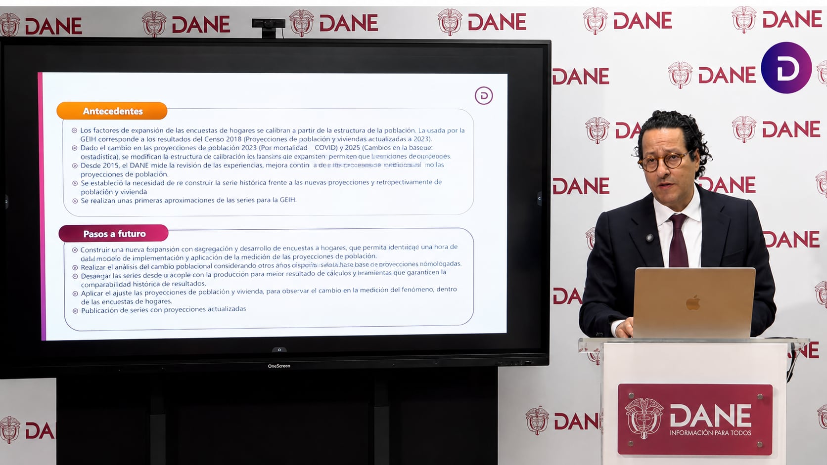 Ricardo Valencia Ramírez, director del Dane