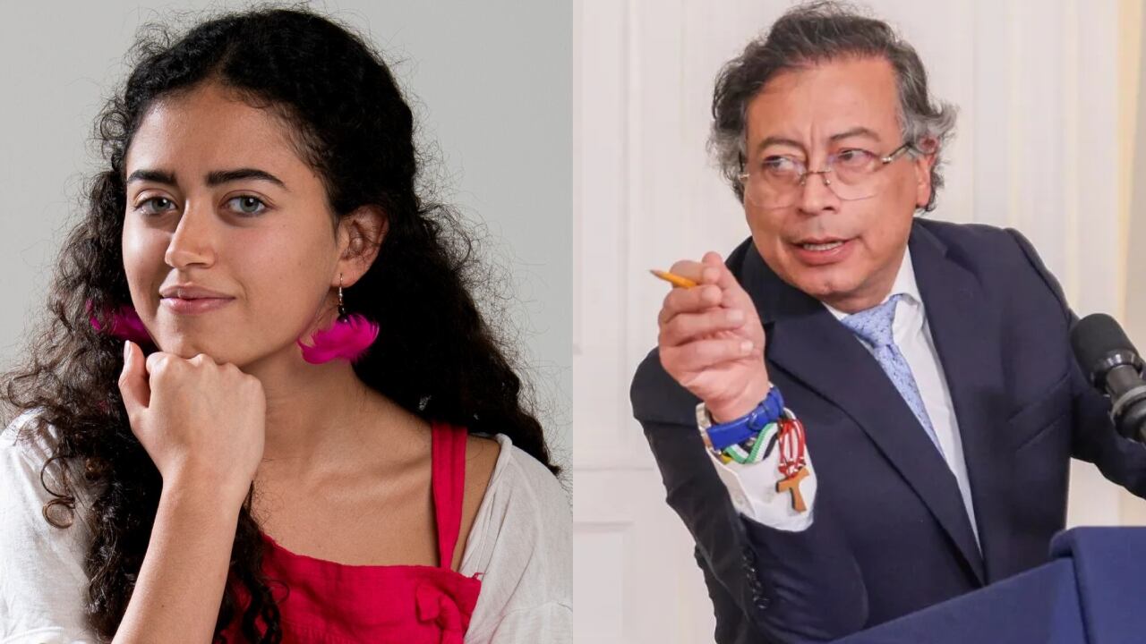 Sofía Petro y su papá Gustavo Petro.