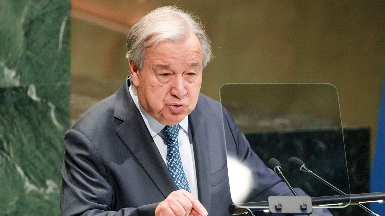 António Guterres en la Asamblea de la ONU.