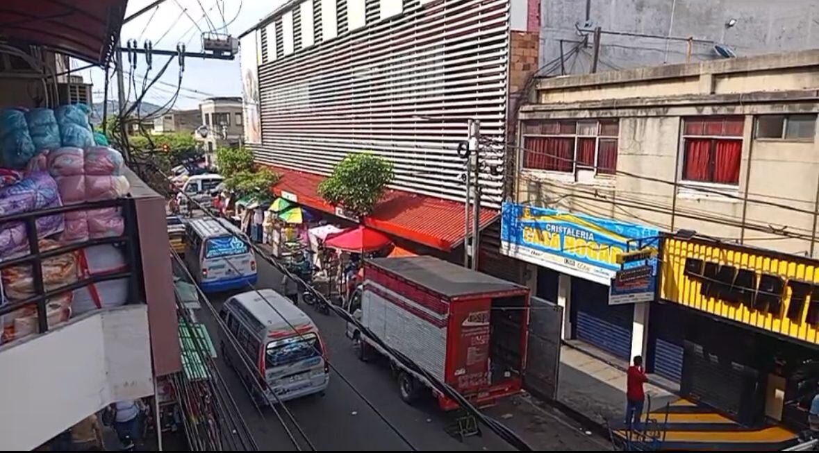 Zona comercial del centro de Cúcuta.
