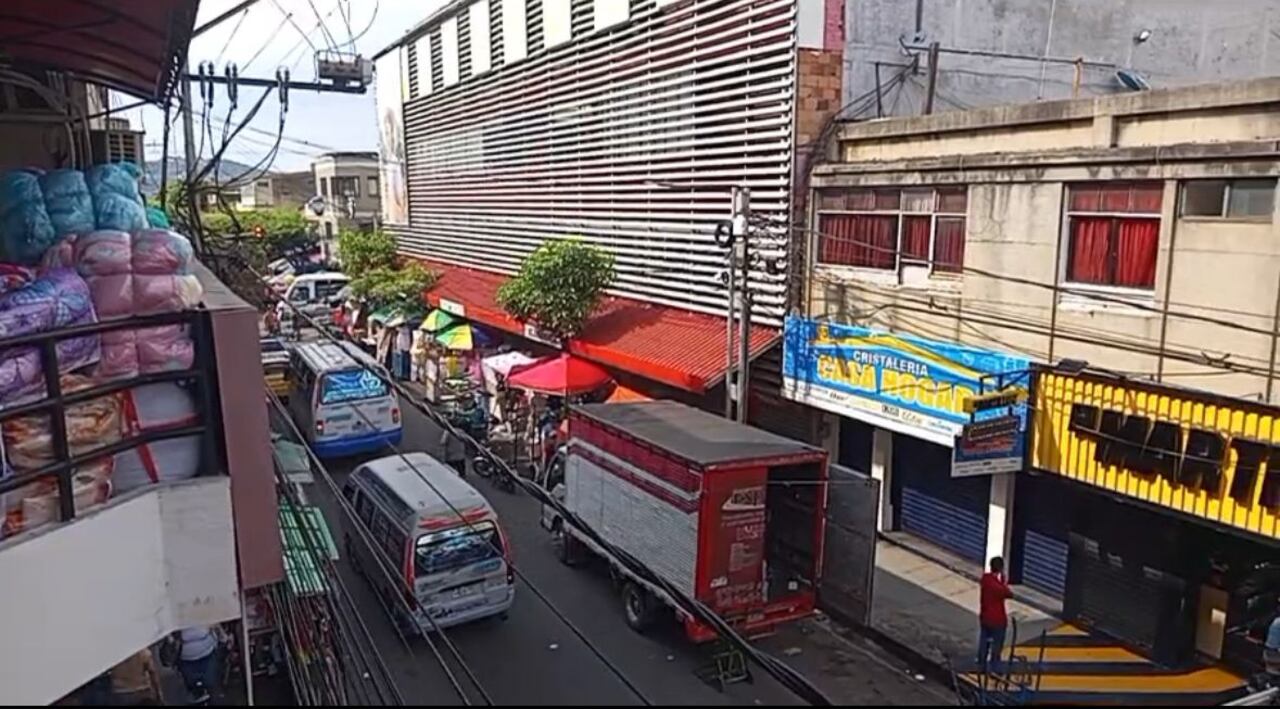 Zona comercial del centro de Cúcuta.
