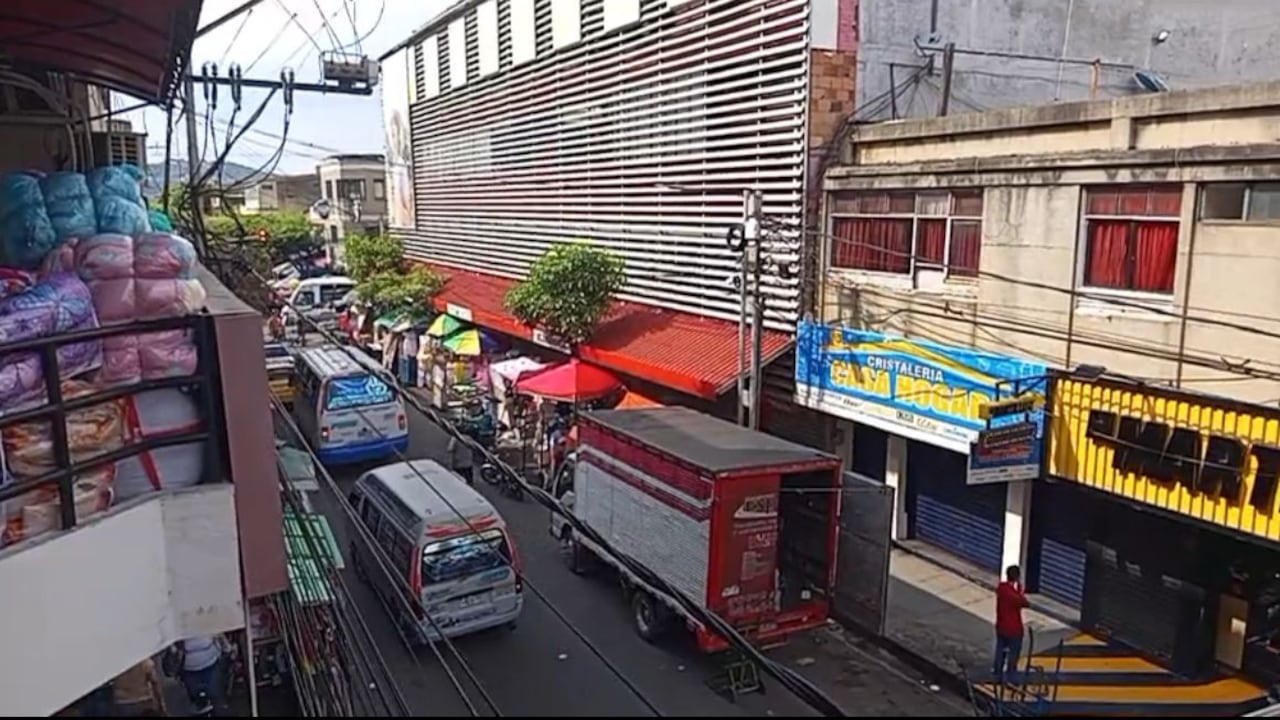 Zona comercial del centro de Cúcuta.