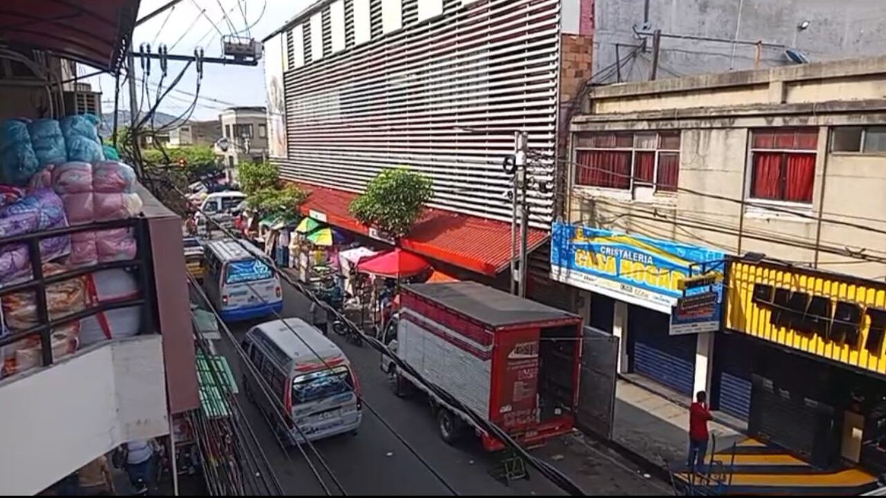 Zona comercial del centro de Cúcuta.