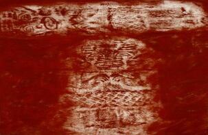 Óxido de hierro sobre lona.