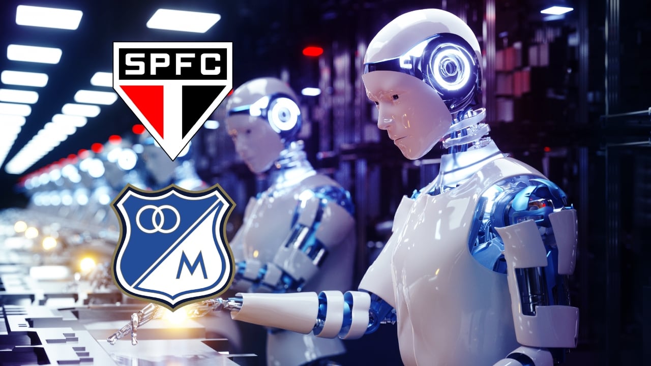 Referencia de Inteligencia Artificial / Escudos de Sao Paulo y Millonarios.