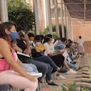 Primer día de vacunación masiva en Riohacha, la capital de La Guajira.