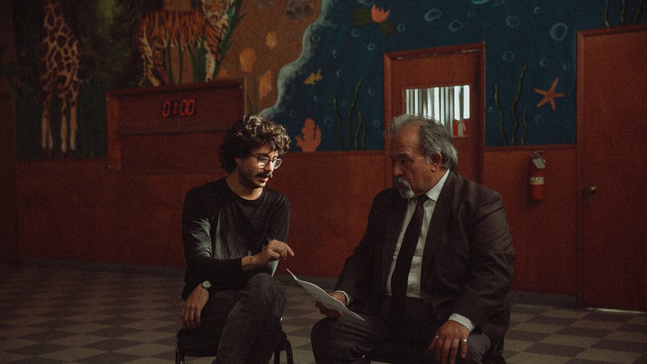 Torrado y su protagonista Aureliano Buenaventura, interpretado por Octavio Solorio.