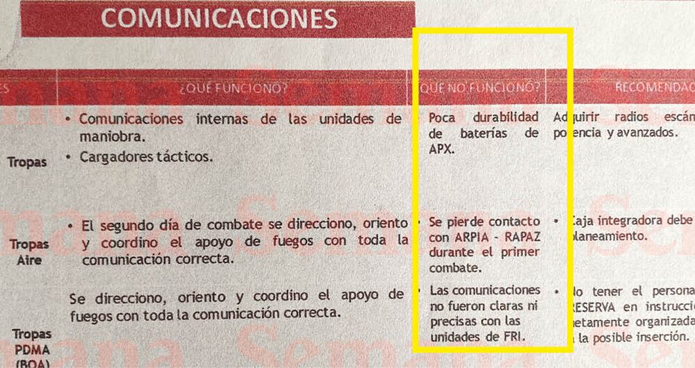 SEMANA revela el documento militar sobre posibles fallas durante un acción en Antioquia en el 2024. 