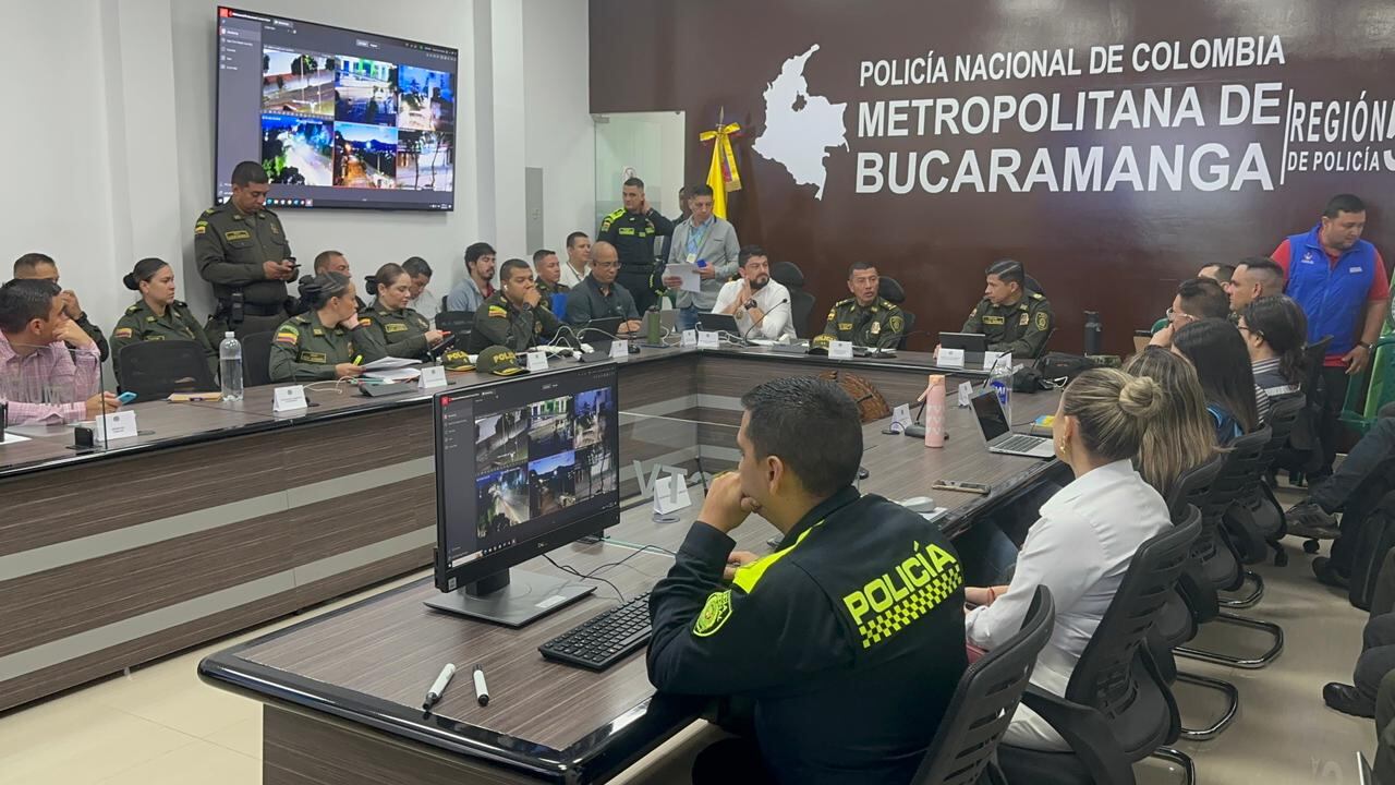 Puesto de Mando Unificado en Bucaramanga.