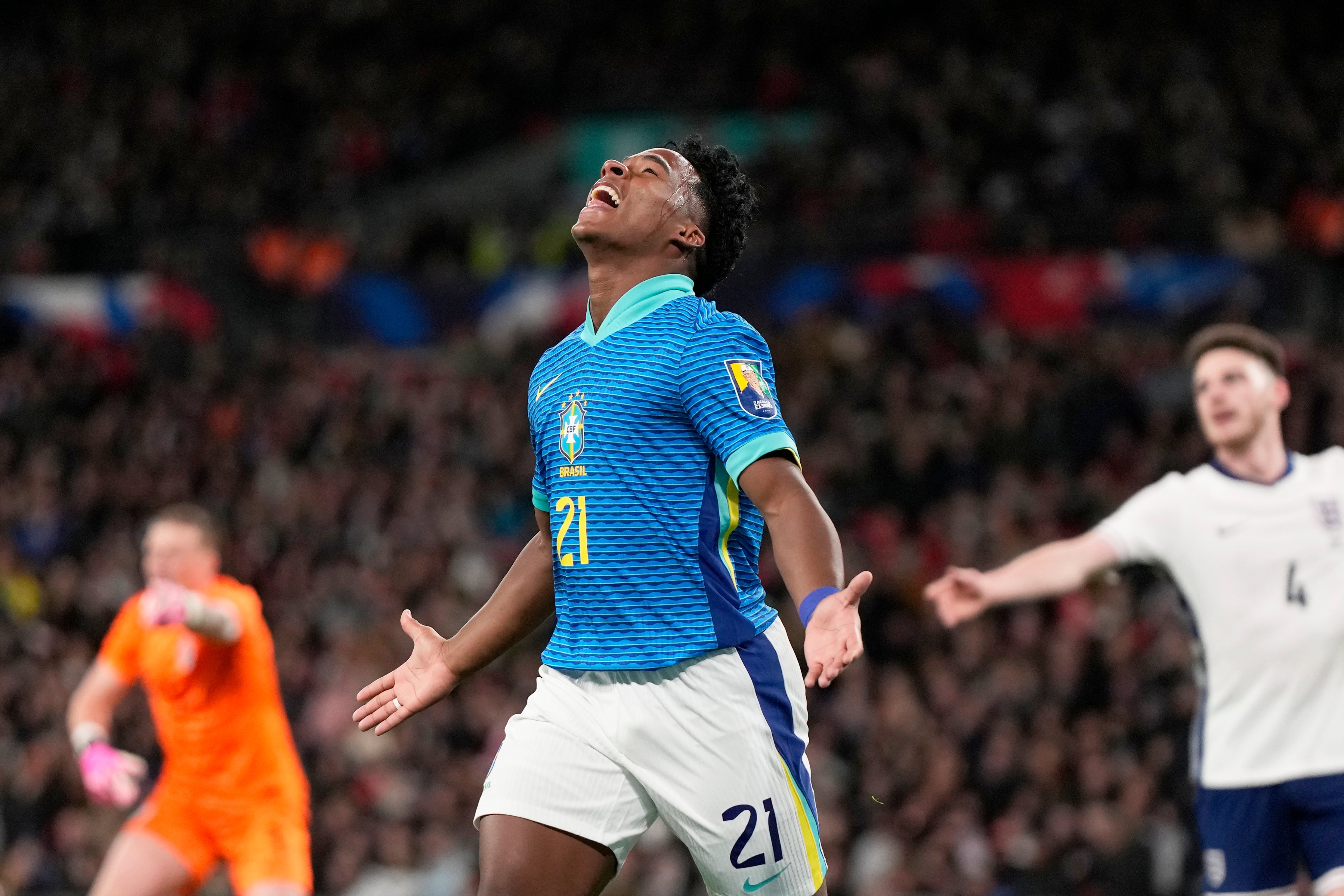 Endrick le dio el triunfo a Brasil sobre Inglaterra en Wembley.