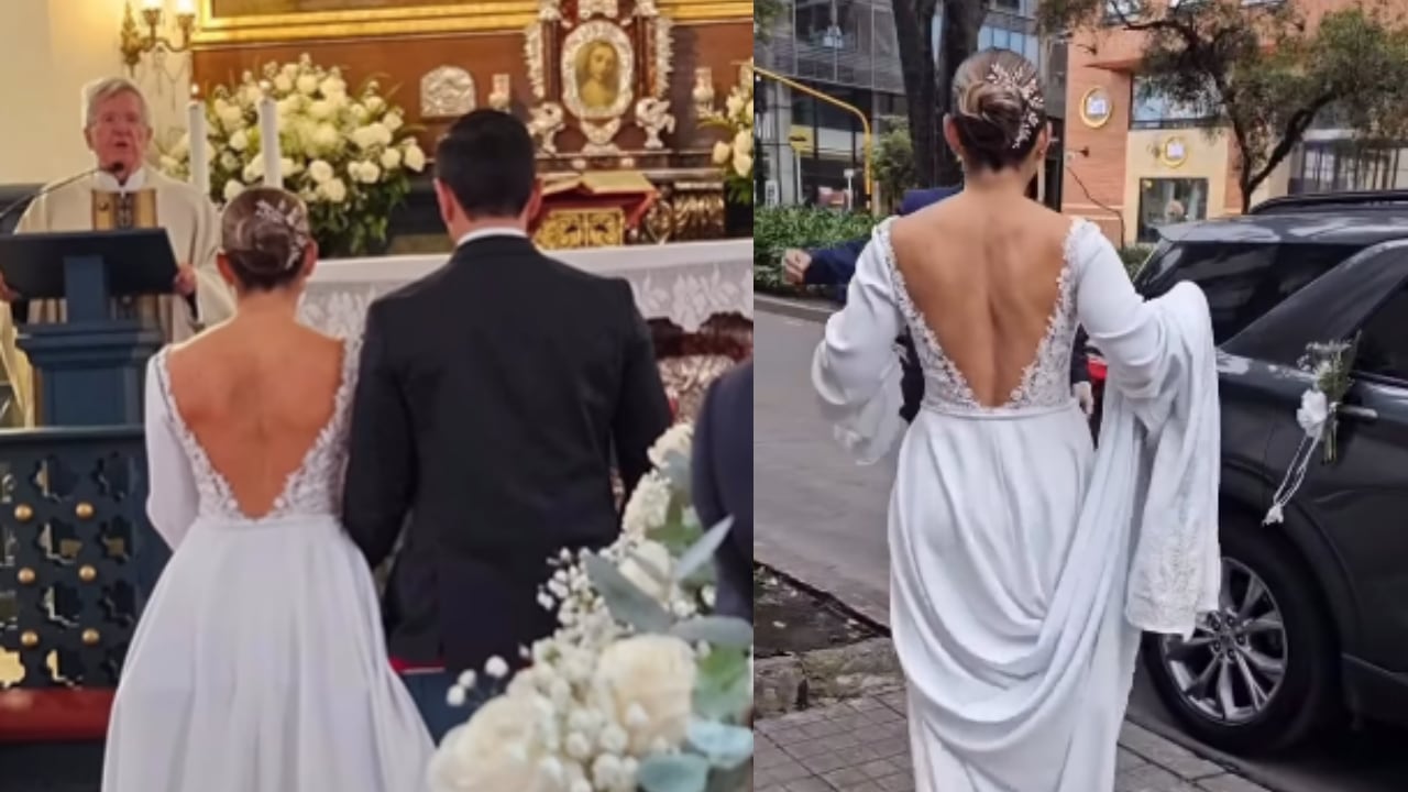 Gina Acuña y Andrés Moreno se casaron y compartieron sentido contenido de su boda.