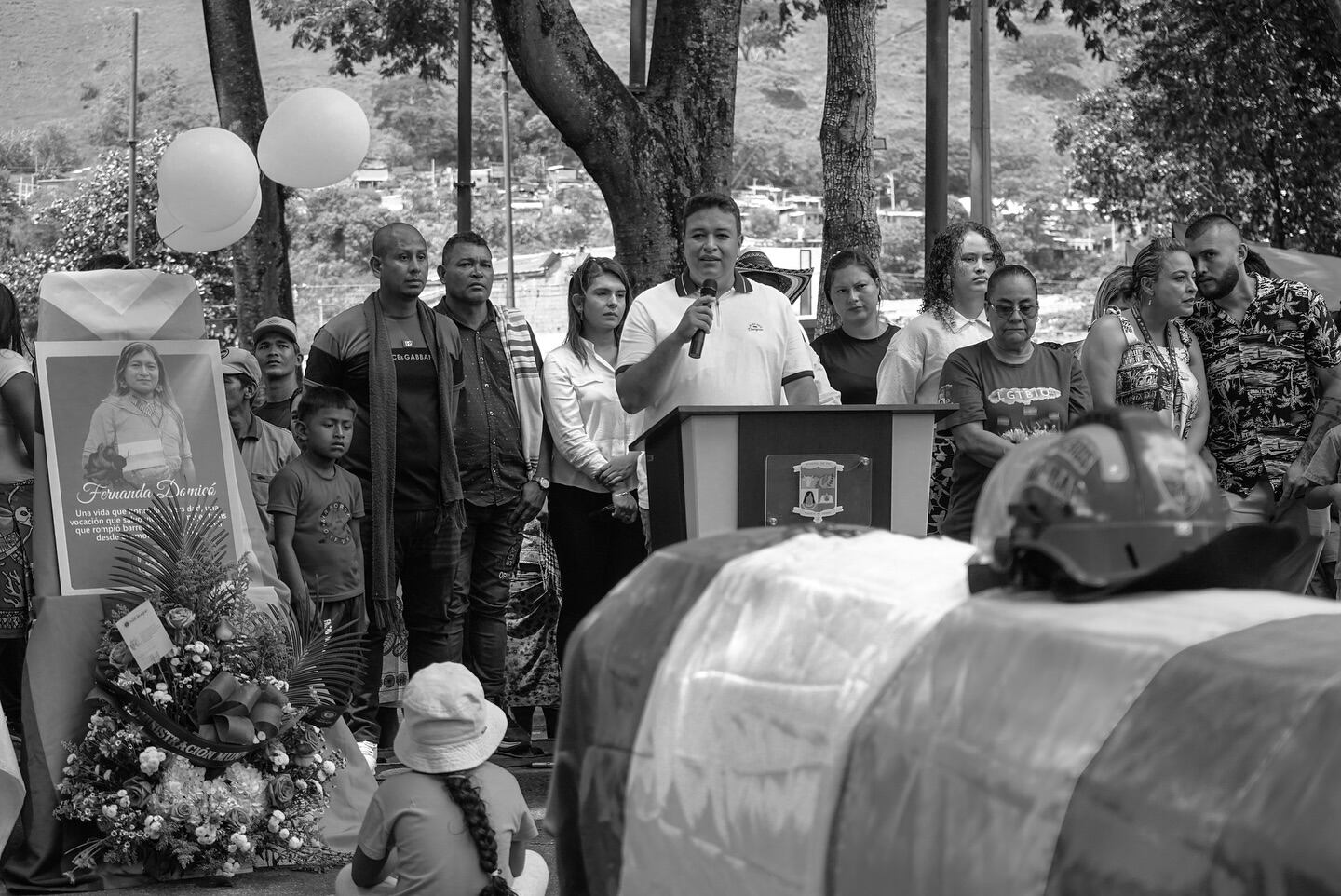 Sepelio de Fernanda Domicó, comandante de Bomberos de Dabeiba.