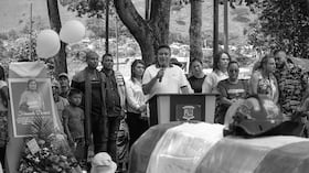 Sepelio de Fernanda Domicó, comandante de Bomberos de Dabeiba.