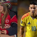 Luisa María Duque y James Rodríguez.