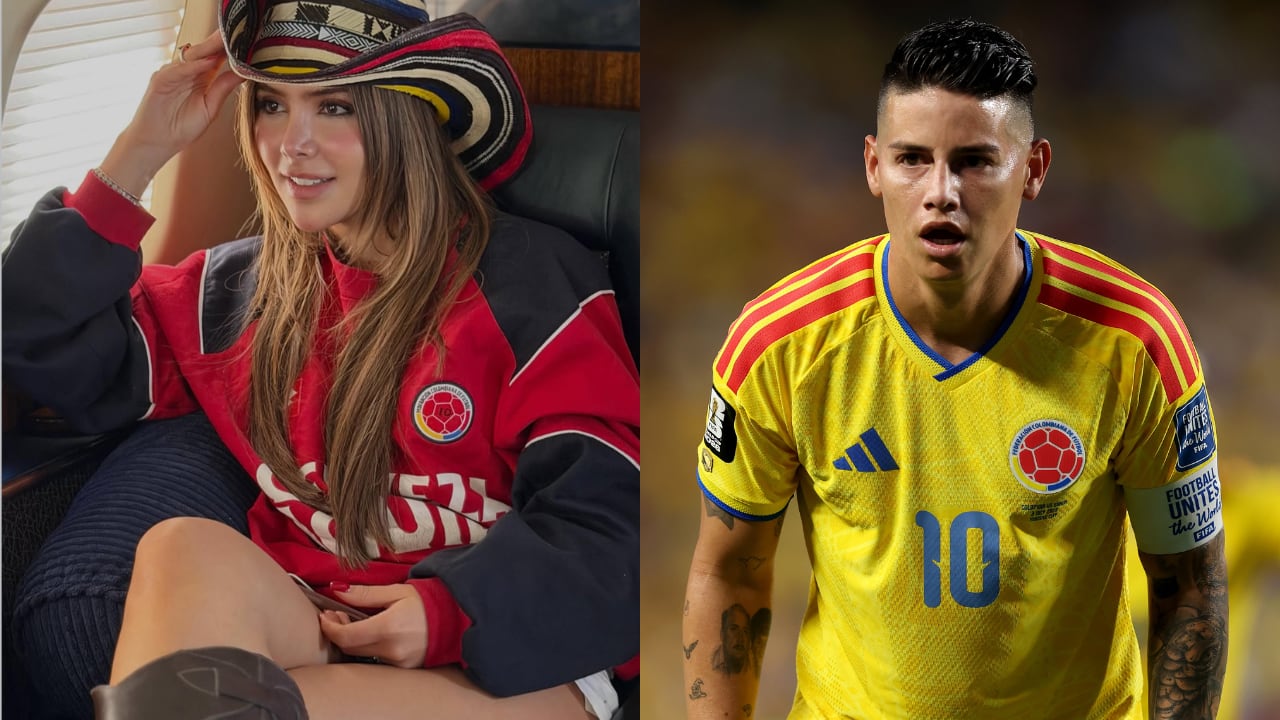 Luisa María Duque y James Rodríguez.