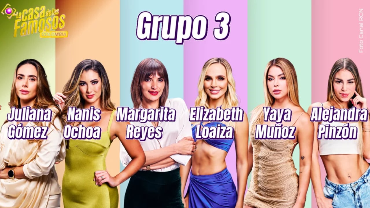 Juliana Gómez, Nanis Ochoa, Margarita Reyes, Elizabeth Loaiza, Yaya Muñoz y Alejandra Pinzón.